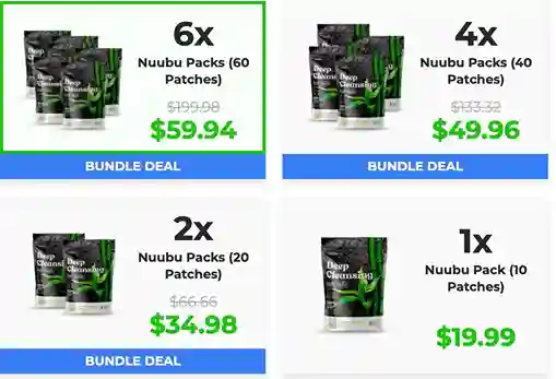 Nuubu Pricing — 60% Off Today — Japanese Detox Foot Patches